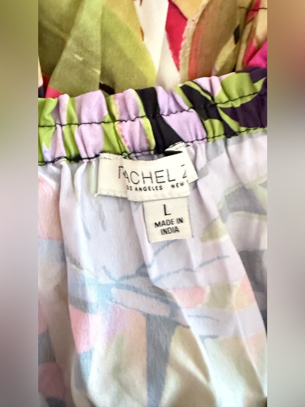 Rachel Tropical Two-Piece Skirt Set in Pink, Green & Black - Picture 12 of 13